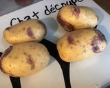 Une image de l'étape 1 de Pommes de terre blue belle au four crème ciboulette citron.