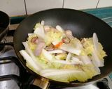 鹹豬肉炒娃娃菜佐油條的食譜步驟5照片
