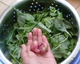 Foto langkah ke 1 dari resep 1. ♡1 Sayur Bayam Simple.