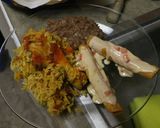 A picture of step 7 of Arroz Con Pollo.