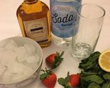 A picture of step 1 of Brandy cocktail.
