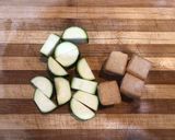 A picture of step 1 of Tofu day.