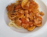 Foto langkah ke 7 dari resep Spaghetti mushroom bolognese.