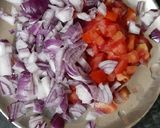 A picture of step 1 of Bhelpuri or Bhel.
