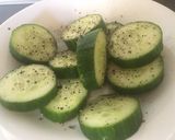 A picture of step 3 of Cucumber Salad.
