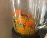 Foto del paso 2 de la receta: Papilla para bebé de guisantes, calabaza y zanahoria
