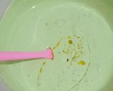 Foto langkah ke 4 dari resep Pandan Melaka Cheesecake Tanpa Terigu Part 2.