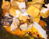Foto langkah ke 3 dari resep Mangut Iwak Pe / Sayur Santan Pedas Ikan Pari Asap.