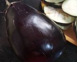 A picture of step 1 of Vangya che kap (crisp Brinjal Slices).
