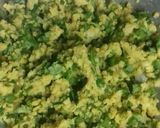 A picture of step 2 of Poha palak cutlets.