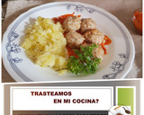 Foto del paso 15 de la receta: Albóndigas de Sepia en salsa de piquillos y puré de patatas