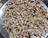 A picture of step 1 of Peanut Chocolate Chikki.