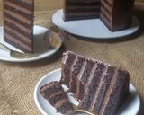 Gambar langkah 15 resipi Chocolate Moist Cake with Chocolate Cremeux.