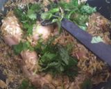 A picture of step 5 of Kashmiri chicken pulao.