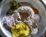 A picture of step 1 of Missi Roti.