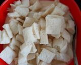 Foto langkah ke 5 dari resep MPASI 1y+ Bread Pudding Almond.