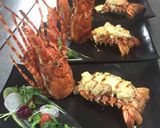 Hình bước làm 1 của món Tôm hùm nướng phô mai