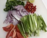 รูปขั้นตอนการทำที่ 1 ของ ยำอกไก่ฉีก คีโต