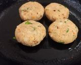 A picture of step 2 of Aloo Tikki Chaat.