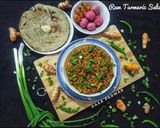 A picture of step 9 of Rajasthani Kacchi Haldi ki Sabzi (Raw Turmeric Sabzi).