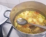 A picture of step 8 of Simple chicken and veg soup.