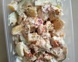 Gambar langkah 5 resipi Salad Sejuk Telur, Kentang & Timun.