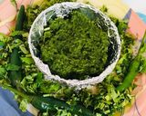 A picture of step 2 of Coriander chutney.