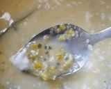 Gambar langkah 5 resipi Bubur Jagung Sagu.