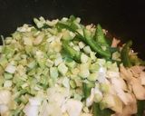 A picture of step 2 of Jambalaya.