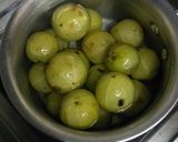 A picture of step 1 of Amla achar.