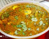 A picture of step 5 of Steamed Egg Curry.