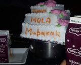 A picture of step 3 of Wedding theme cake.