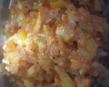 A picture of step 7 of Patatas Bravas.