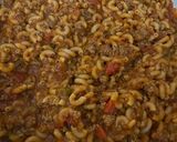 A picture of step 2 of 5 ingredients 1 pot goulash.