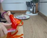 A picture of step 2 of Octopus Empanada.