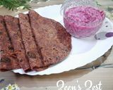 A picture of step 3 of Beetroot Rotis/Chapatis with Beetroot Onion Raita.