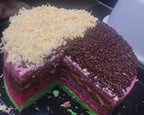Foto langkah ke 7 dari resep Rainbow cake 4 telur (no oven).
