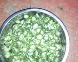 A picture of step 1 of Okro soup.