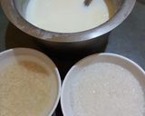 A picture of step 1 of Coconut kheer.