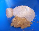 A picture of step 3 of Banana Oat Pancakes.