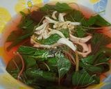 Hình bước làm 3 của món Canh rau dền nấu cá cơm