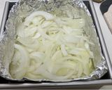 鋁箔包烤洋蔥、奶油鴻禧菇的食譜步驟1照片