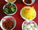 Hình bước làm 1 của món Bánh tráng trộn