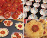 Foto del paso 4 de la receta: Muffins salados - con queso, bacon  y tomatitos cherry🧀🥓🍅