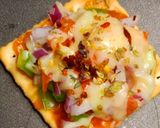 A picture of step 3 of Pizza crackers.