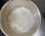 A picture of step 1 of Sabudana Idly  /Sago Idly.
