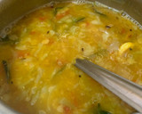 A picture of step 2 of Cabbage Sambar.