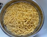 A picture of step 2 of Chicken Chow Mein.