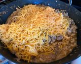 A picture of step 7 of Cheeseburger Macaroni.