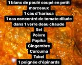 Une image de l'étape 1 de Lasagne épinards poulet.